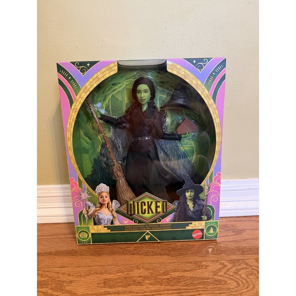 Wicked for Good Thrillifying Elphaba Thropp 2025 Mattel Doll w/Access and Stand